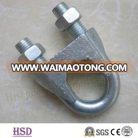 Rigging Hardware Us Type Melleable Zinc Plated Cable Clamp