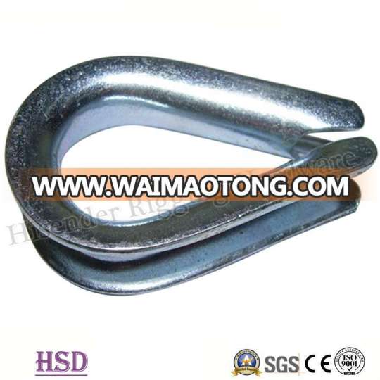 Galvanized Wire Rope DIN6899b Thimble of Rigging Hardware